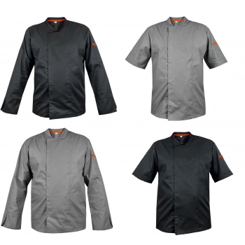 Bluza kucharska zakryta personalizowana , 2 modele do wyboru , długi / krótki rękaw